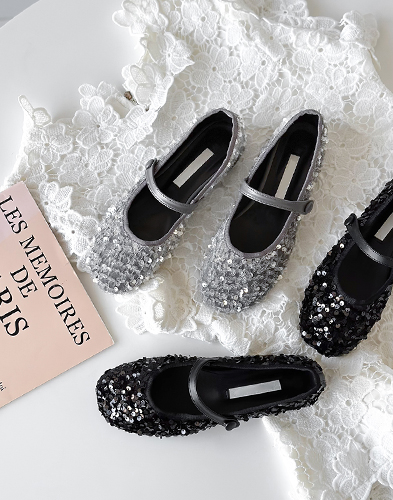 스팽글 메리제인 플랫 2cm (212C1)