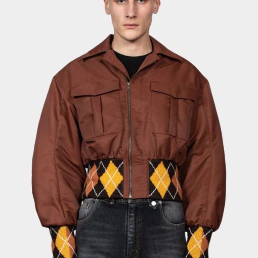 에곤랩 브라운 아가일 봄버 파우스토 AW23 OU 002