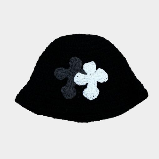 컬렉션 3D 더블 크로스 핸드메이드 니트 모자