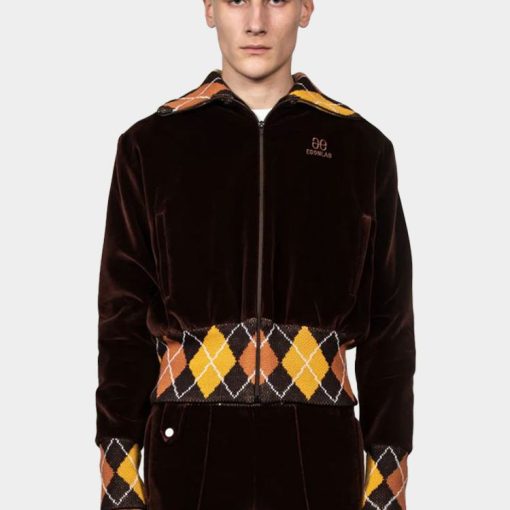 에곤랩 브라운 벨벳 트랙수트 AW23 OU 001 A